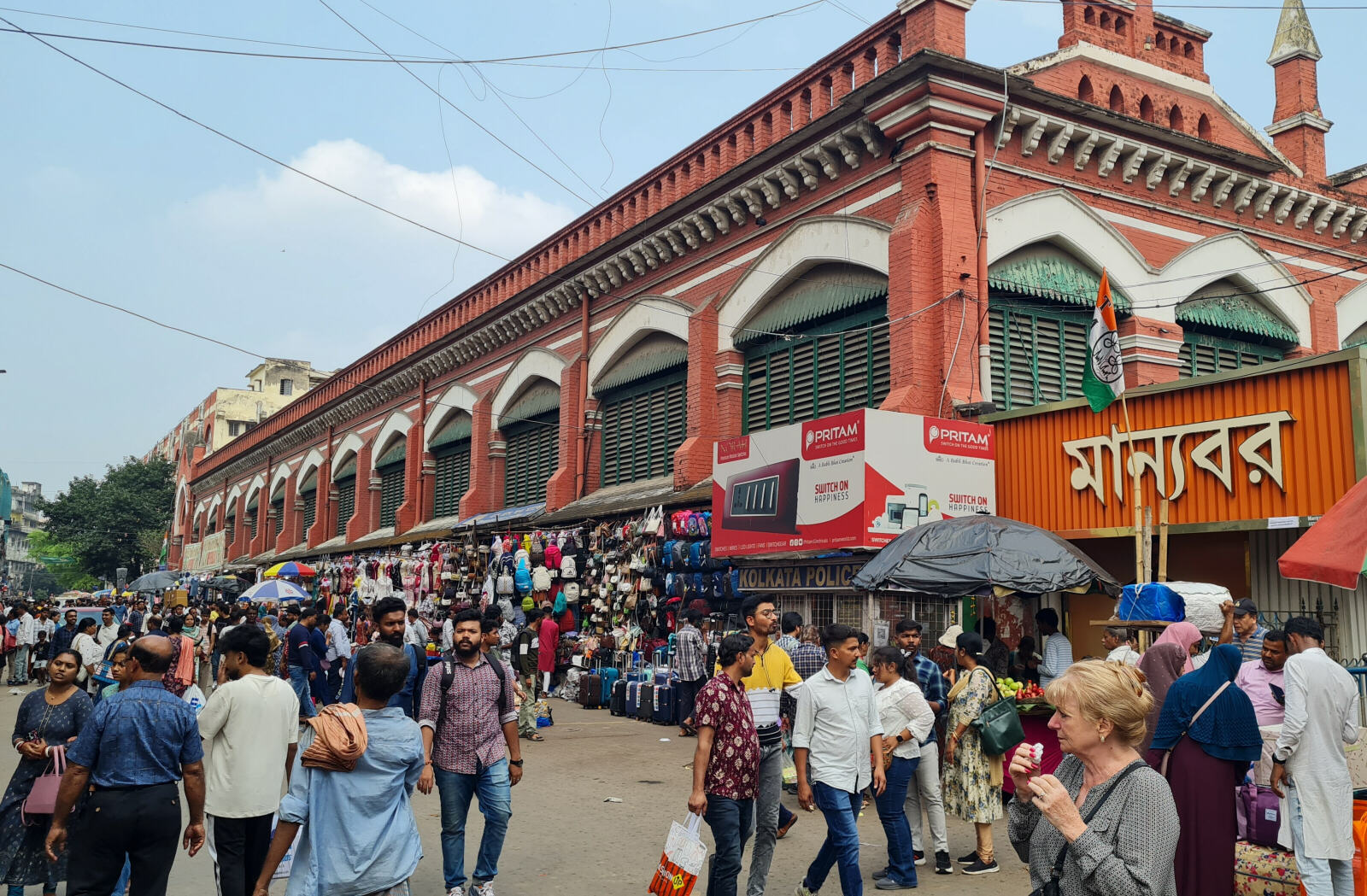 The 'new market' in Calcutta, India The 'new market' in Calcutta, India