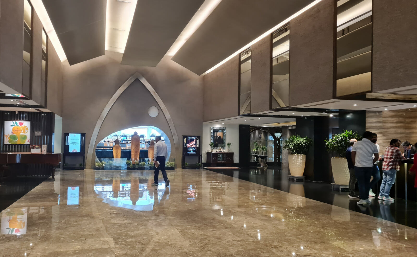 Imposing lobby of the Great Eastern hotel in Calcutta Imposing lobby of the Great Eastern hotel in Calcutta