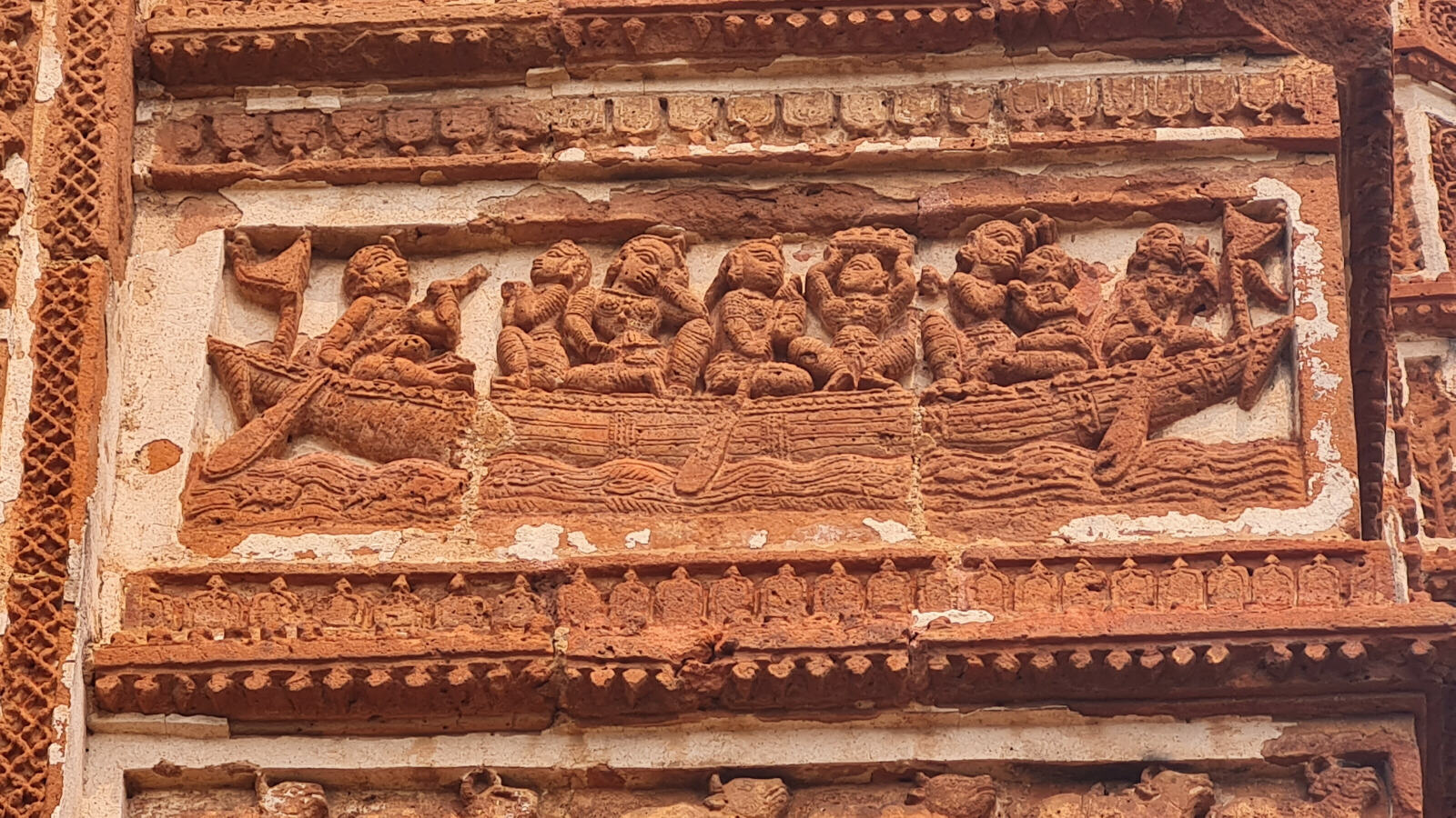 Carvings in the Jor Bangla temple at Bishnapur, West Bengal, India Carvings in the Jor Bangla temple at Bishnapur, West Bengal, India