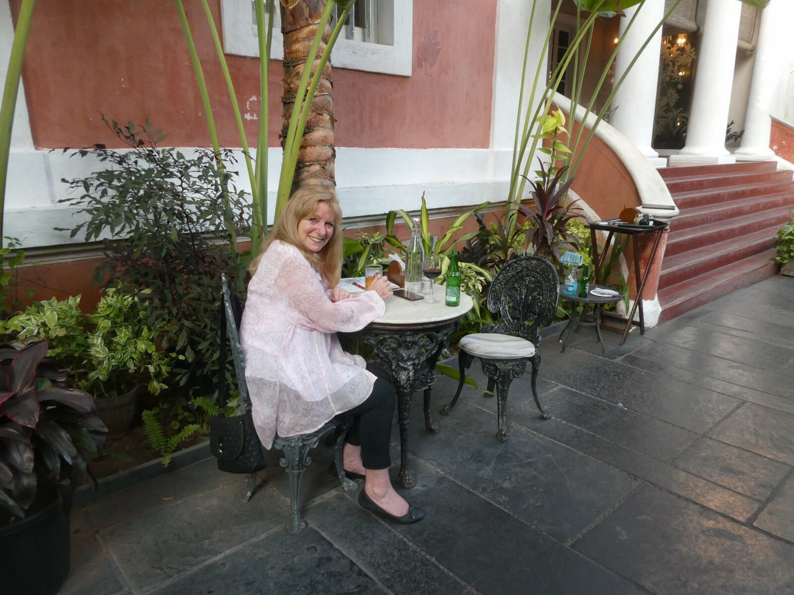 In the Coromandel café in Pondicherry, India In the Coromandel café in Pondicherry, India