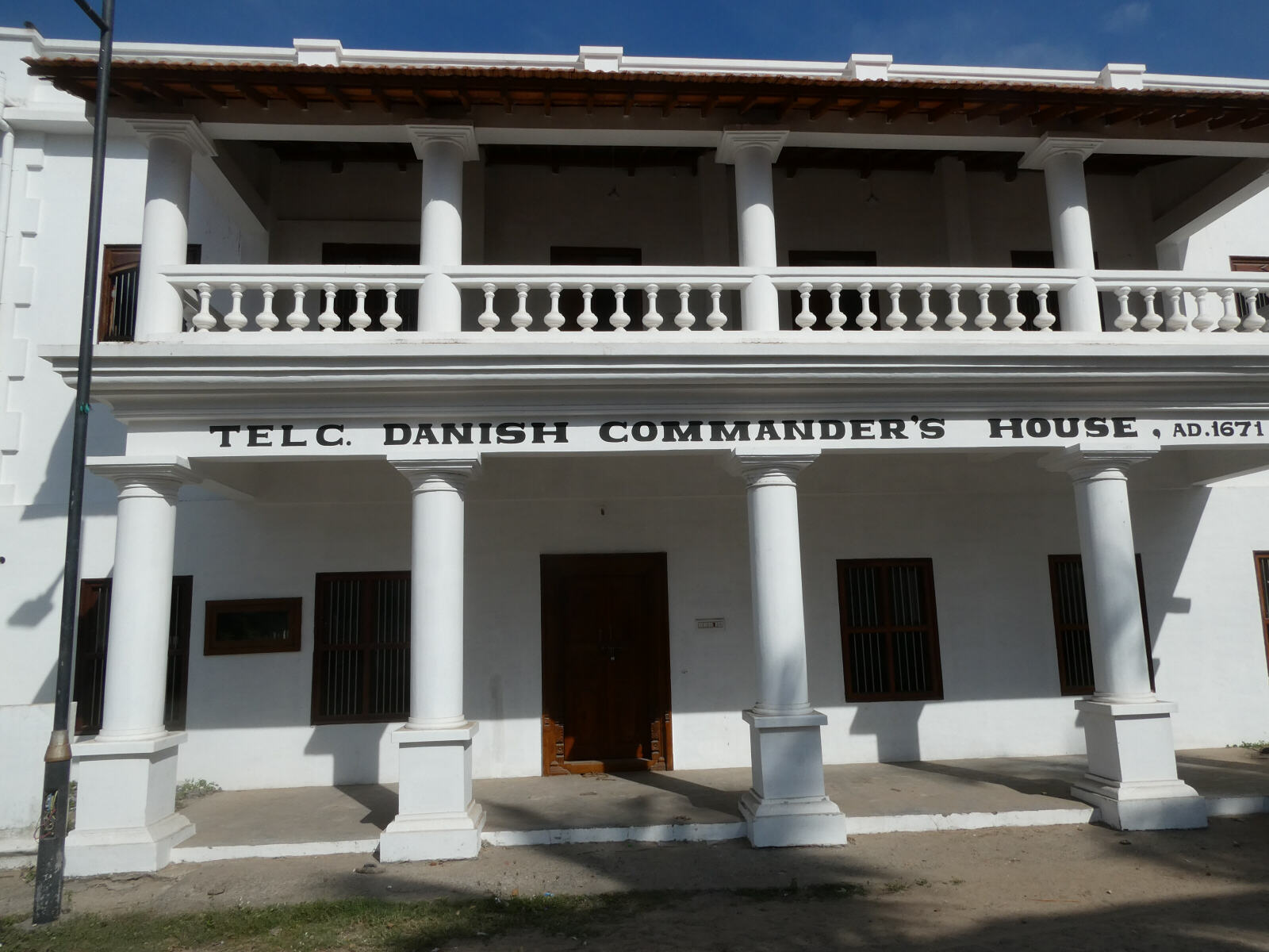 The Danish Commander's house, now a museum, in Tranquebar, Tamil Nadu, India The Danish Commander's house, now a museum, in Tranquebar, Tamil Nadu, India
