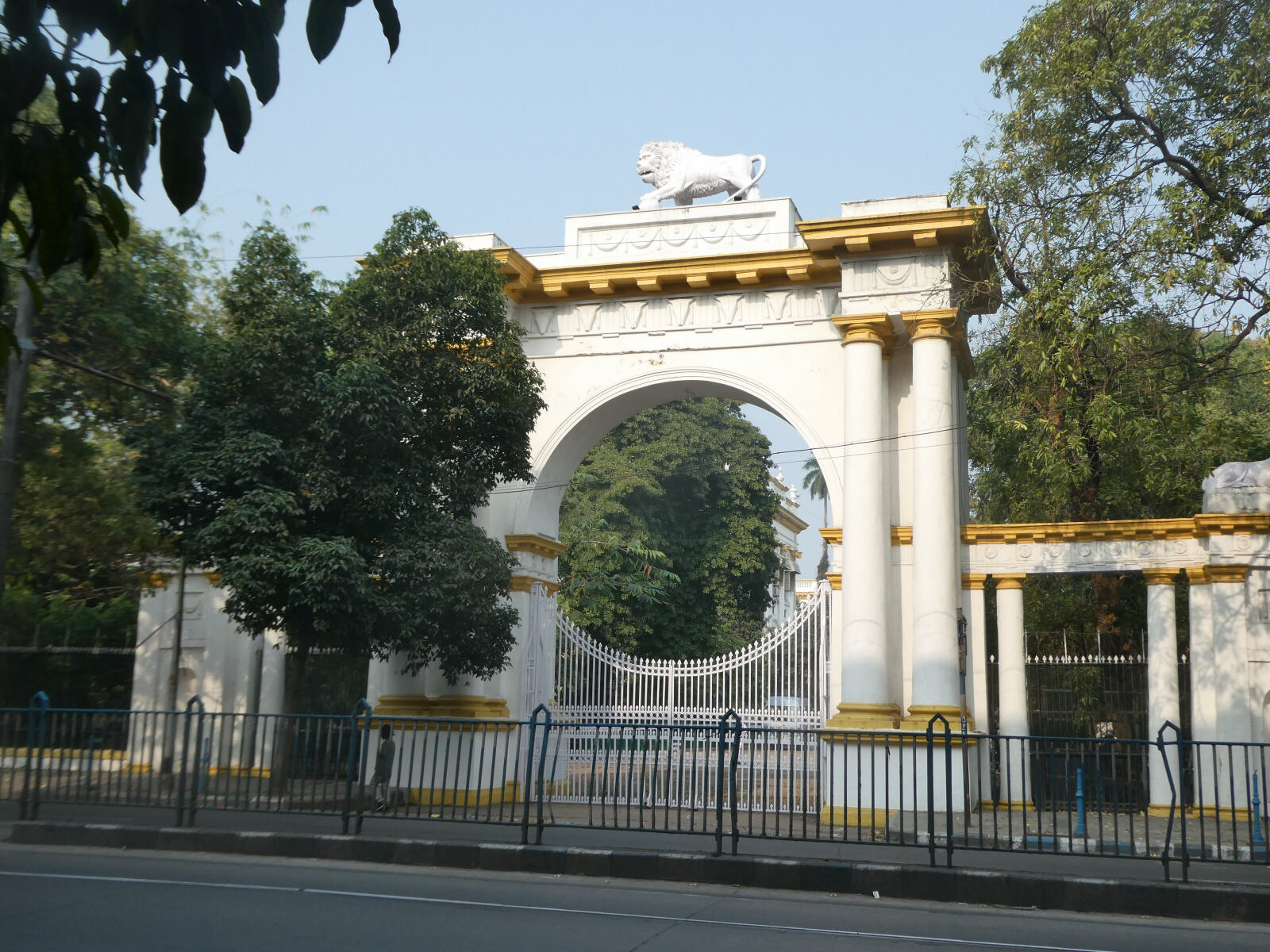 One of the imposing gateways of the Raj Bhavan in Calcutta, India One of the imposing gateways of the Raj Bhavan in Calcutta, India