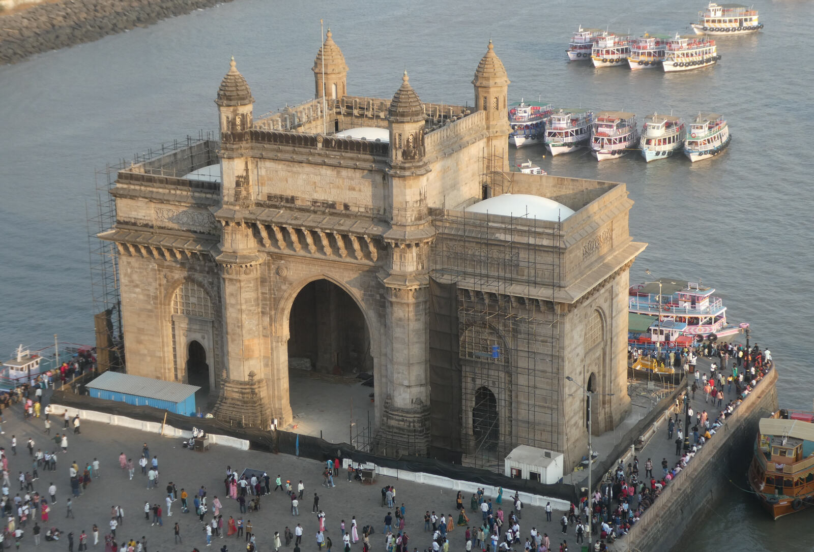 The Gateway of India from the Taj Tower in Mumbai The Gateway of India from the Taj Tower in Mumbai