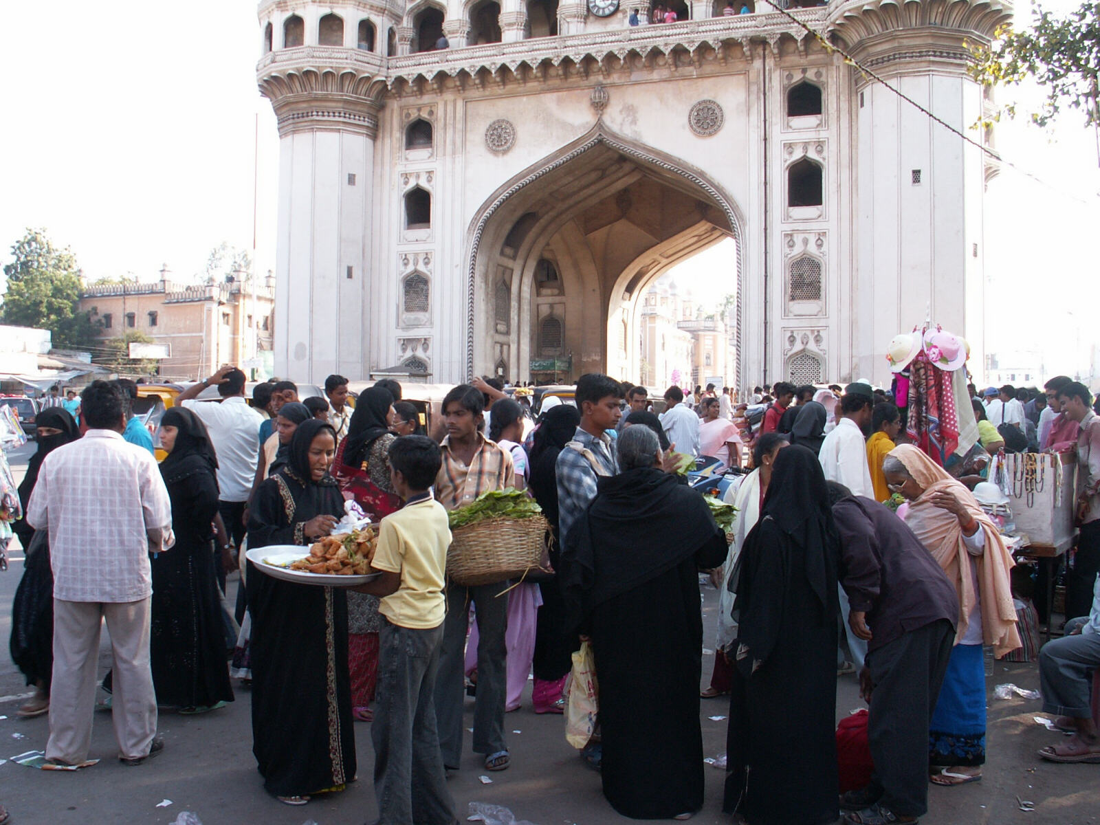 Charminar Bazaar in Hyderabad, India in 2006