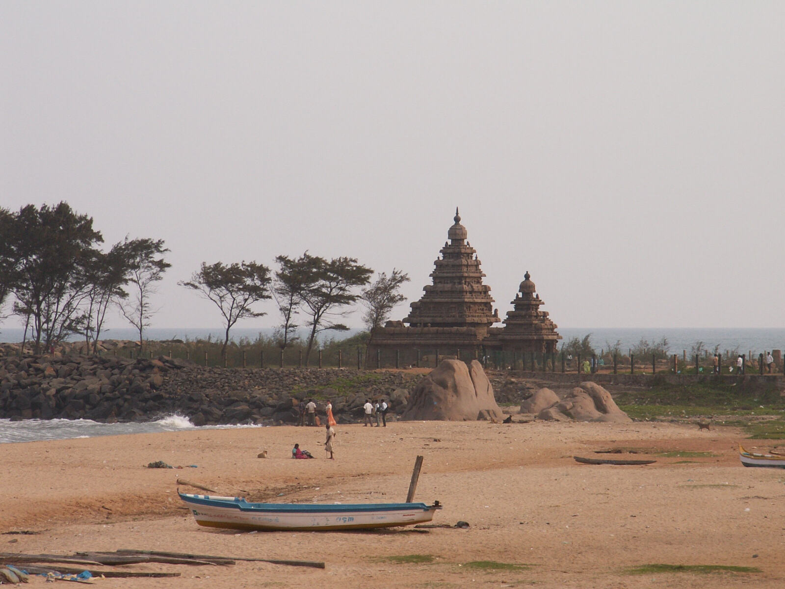 The shore temple at Mahabalipuram, India in 2008