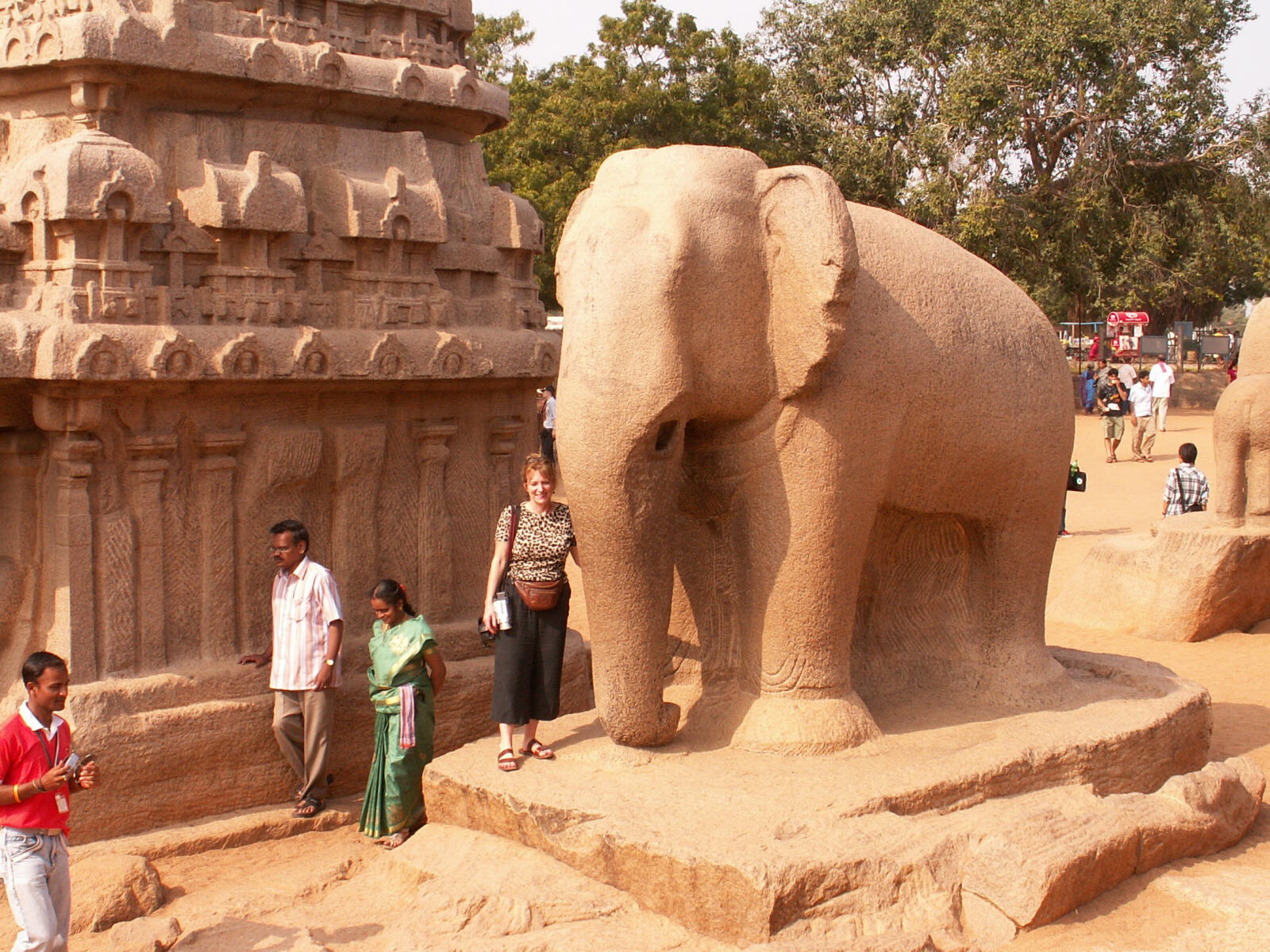 The Five Rathas at Mahabalipuram, India in 2008