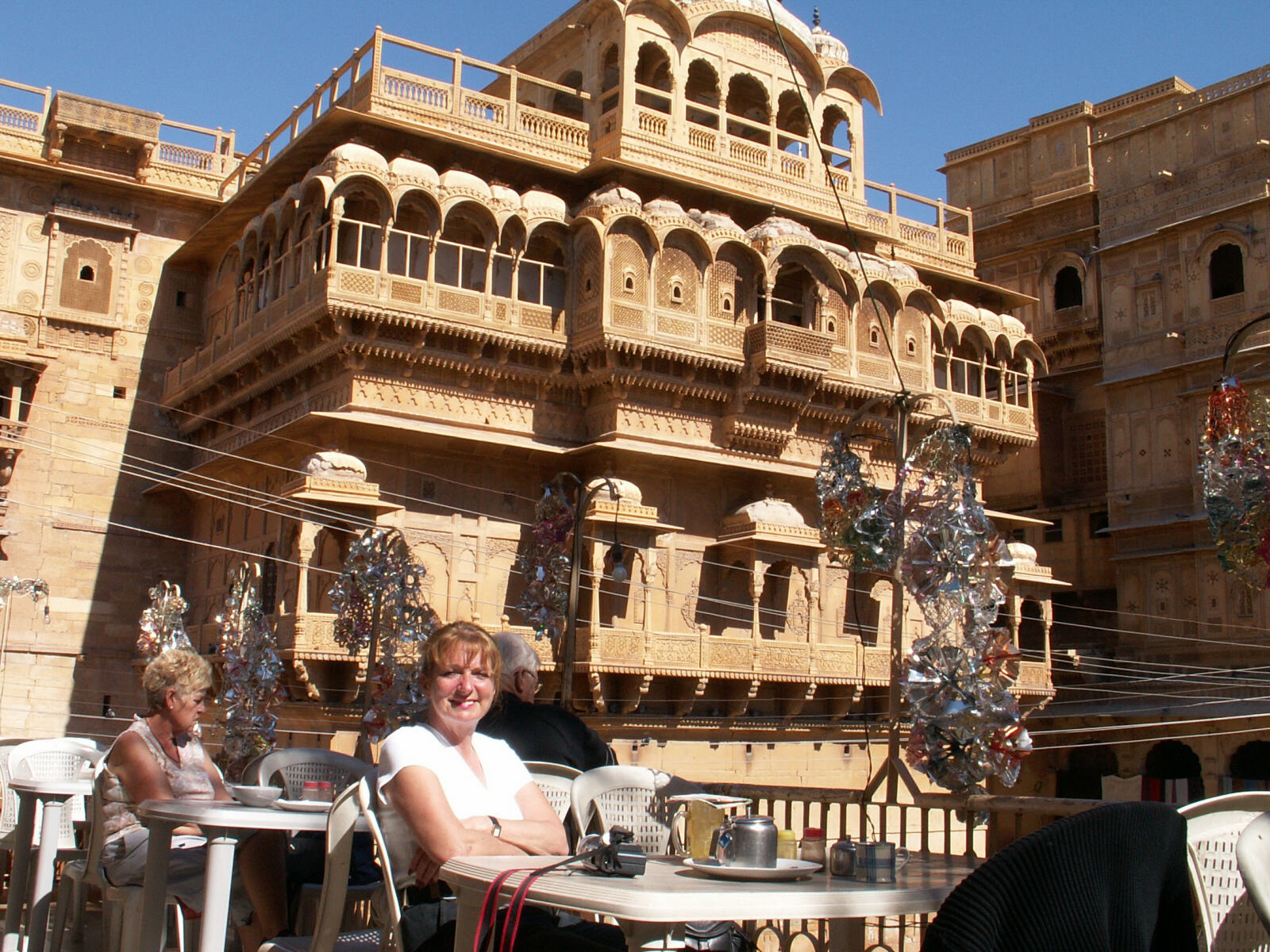 The 8 July restaurant by the palace in Jaisalmer, India in 2009