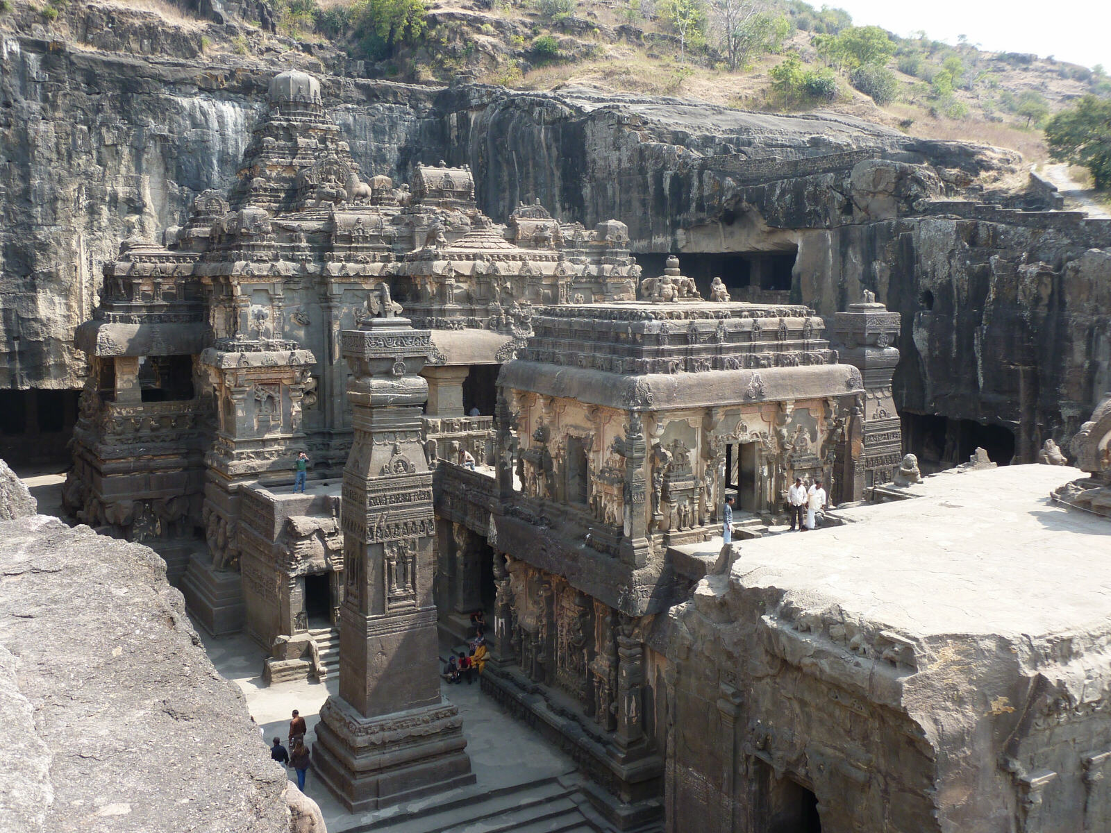 Kailasa temple at Ellora, Maharashtra, India in 2010