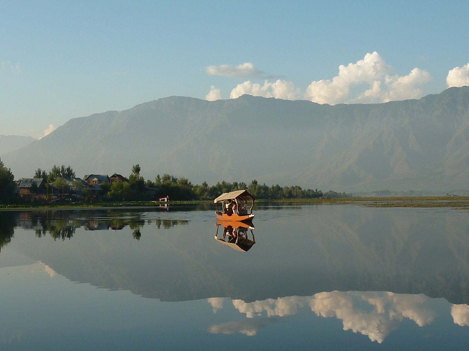 Tranquil Dal Lake at Srinagar in Kashmir, India in 2011