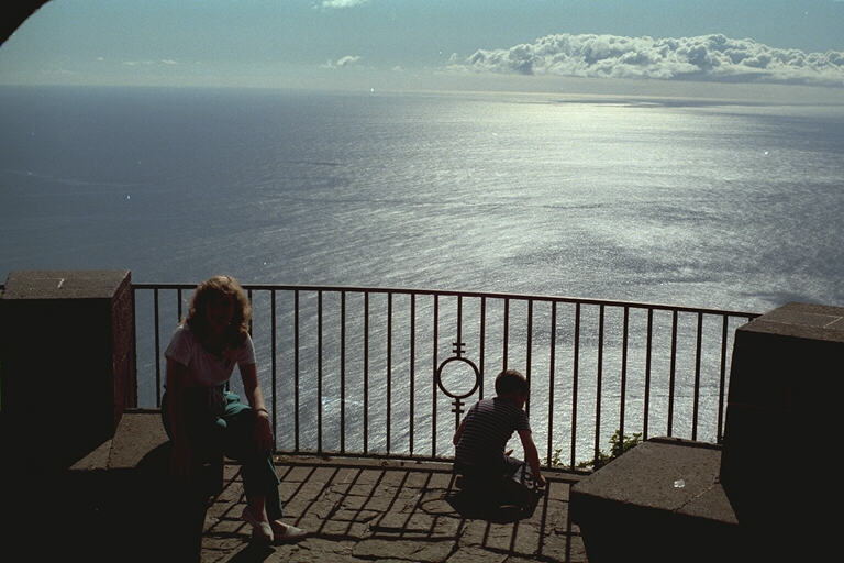 A sparkling seascape at Cabo Girao, Madeira in 1985