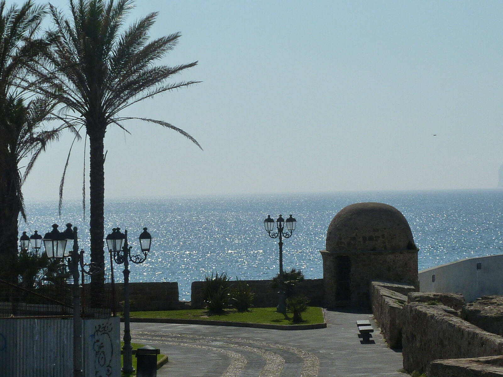 The fortifications at Alghero, Sardinia in 2010