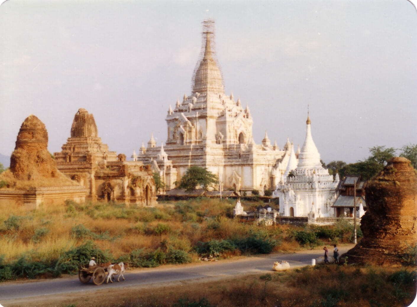 Gawdawpalin temple in Pagan or Bagan, Burma in 1982