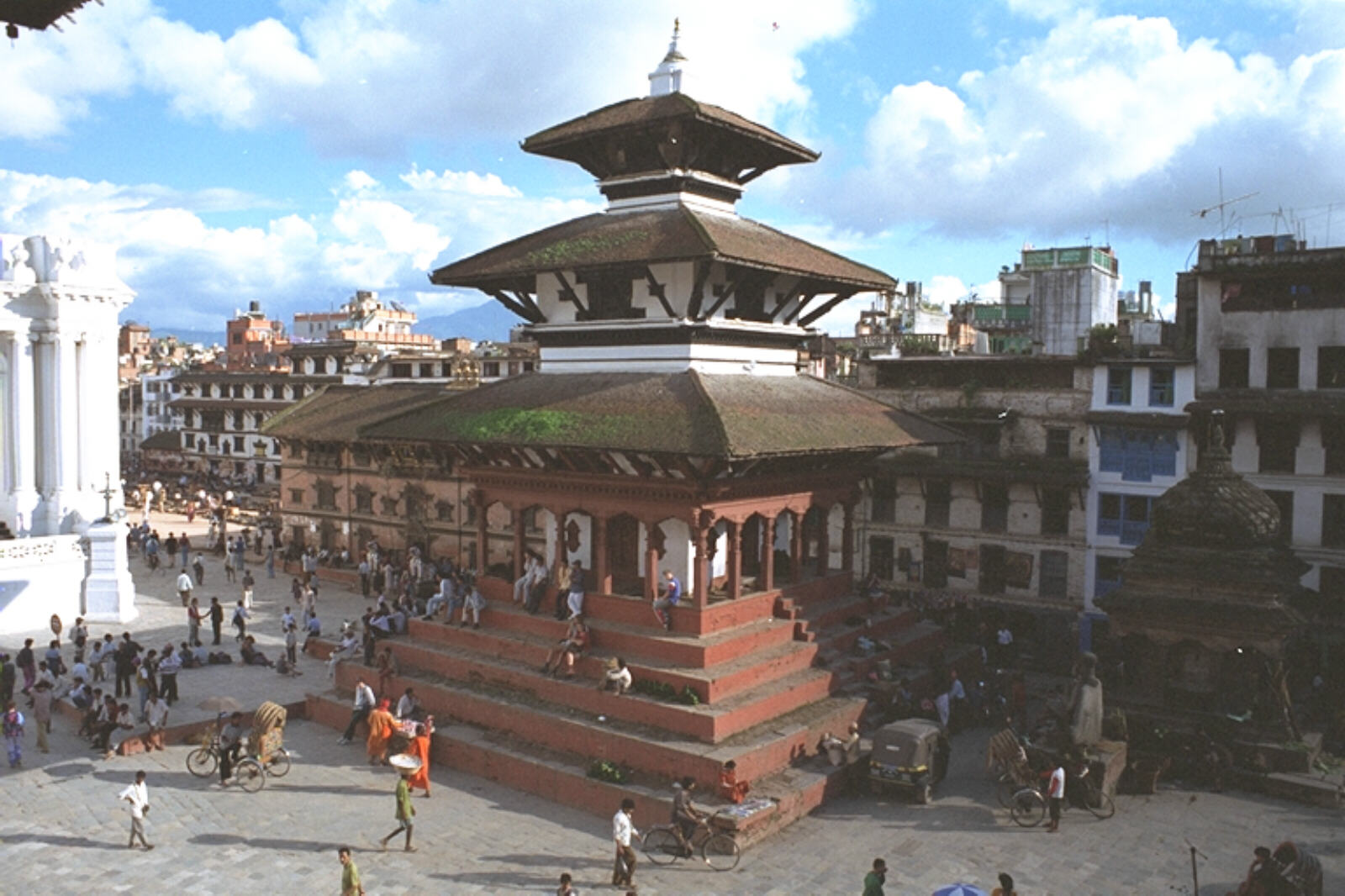 Durbar Square in Kathmandu, Nepal in 1996