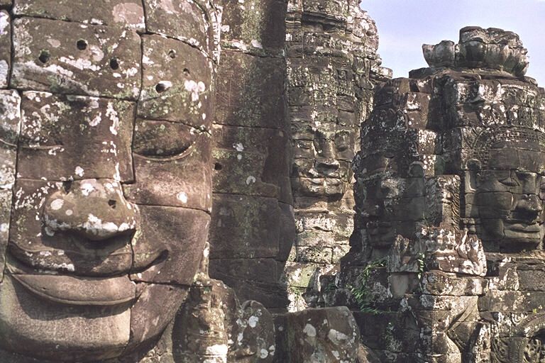 The Bayon at Angkor in Cambodia in 1999