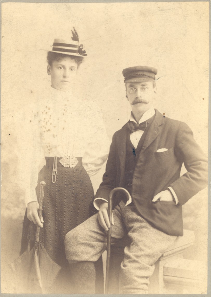 Dr Henry Rupert Marsh and Gertrude Wilcock in 1896