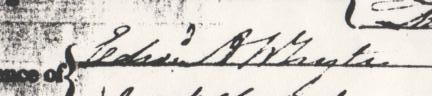 Edward Athenry Whyte's signature in 1836