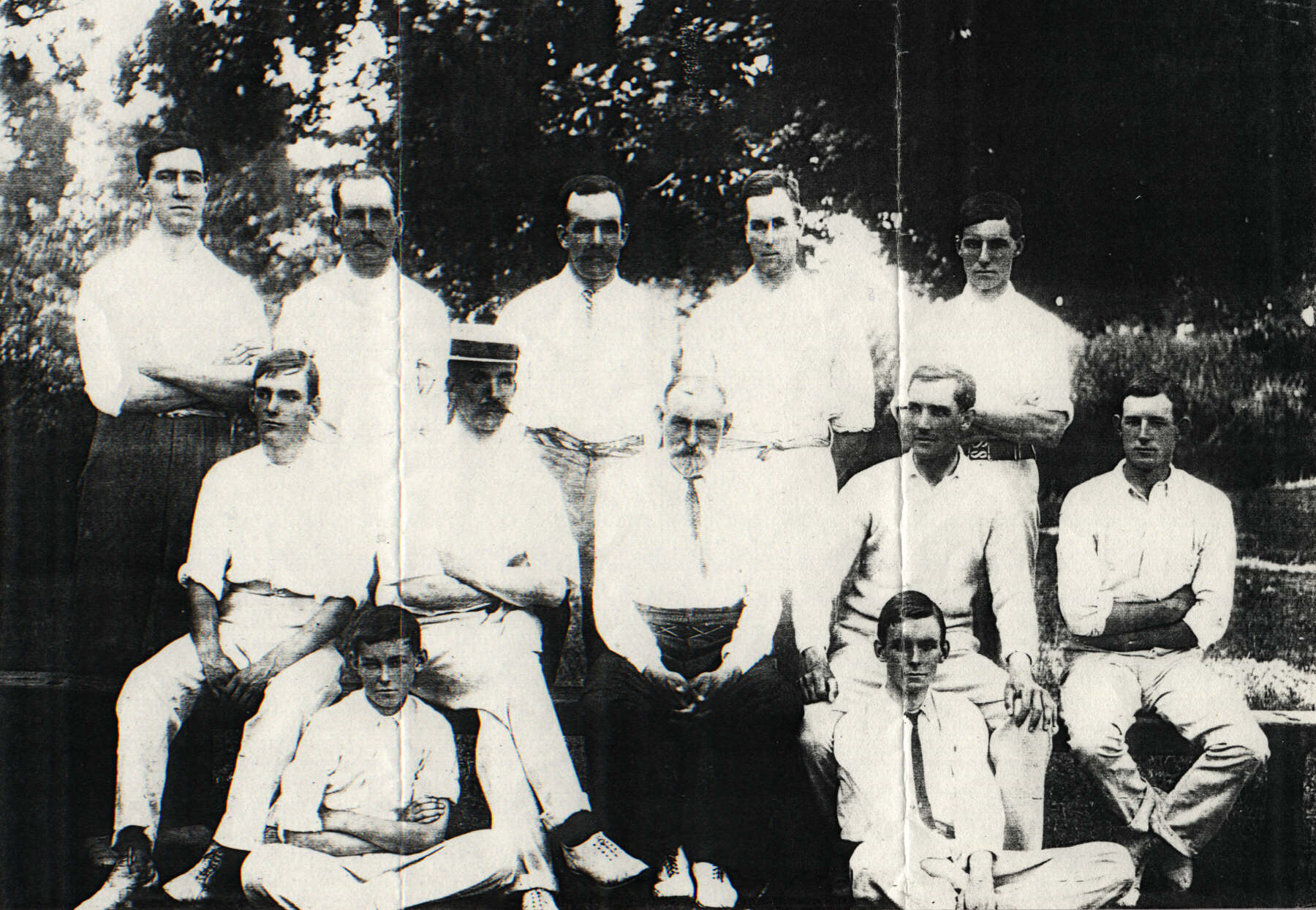 All-Squier cricket team at Herongate, Essex, c.1912-1914